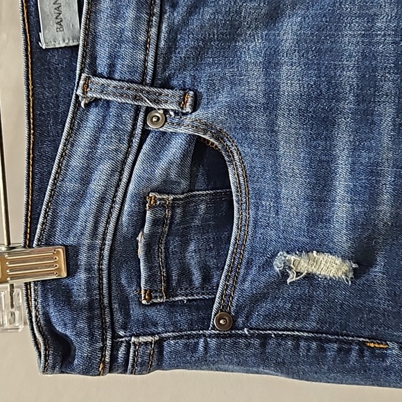 Banana Republic, Premium Denim Jeans, Distressed, Sz 28, Skinny Ankle, Cotton - Picture 8 of 16